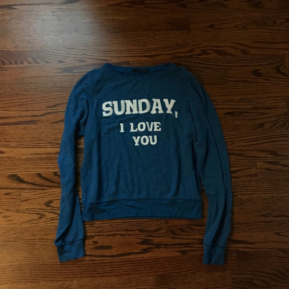 Wildfox Blue Sweatshirt